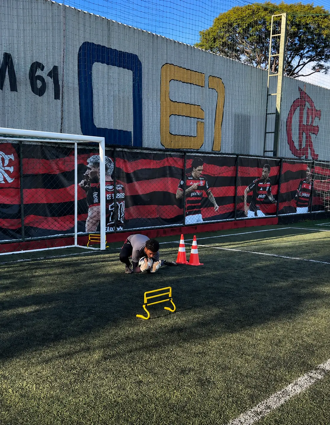 Treino de goleiro